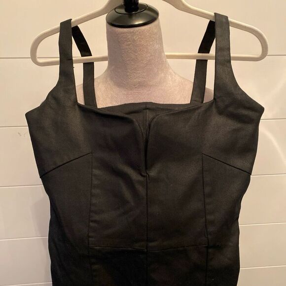 7 For All Mankind Women's Coated Flare Sexy  Stretchy Jumpsuit Size S NWT $398 - Picture 3 of 9